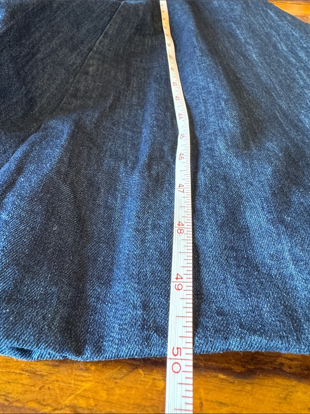 Anthropologie Denim A-Line balloon bottom Dress Women’s size 6 - Picture 9 of 9